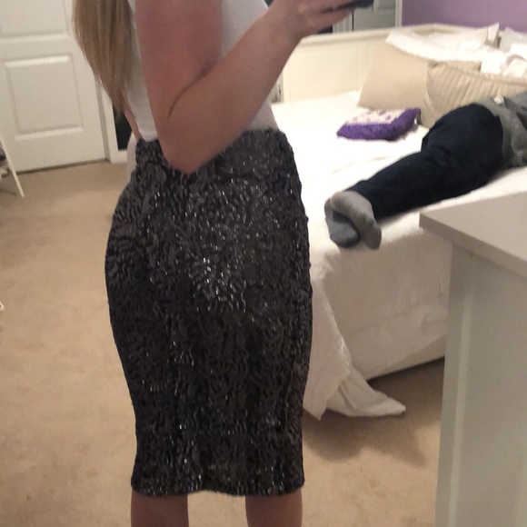 Xhilaration sparkily beaded midi skirt - Picture 3 of 5